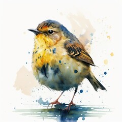 Illustration of little bird