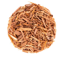 Catuaba bark isolated on white background. Trichilia catigua bark. Chuchuhuasha, Tatuaba, Pau de...