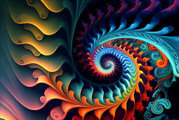 abstract fractal design