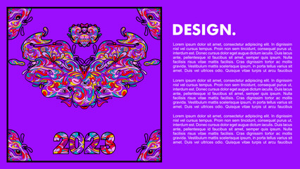 abstract colorful poster template