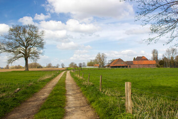 Obraz premium German countryside landscape, Lower Rhine Region, Germany