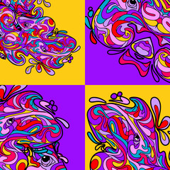 abstract background with swirls, abstract colorful background