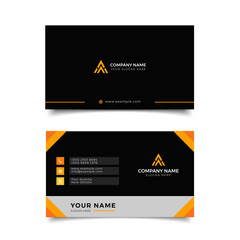 business card White and yellow Corporate Professional
