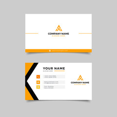 business card White and yellow Corporate Professional
