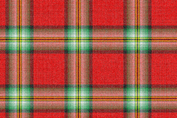 ragged grungy christmas tartan seamless fabric texture green yellow black on red checkered gingham ornament for plaid tablecloths shirts tartan clothes dresses bed tweed - 551602514