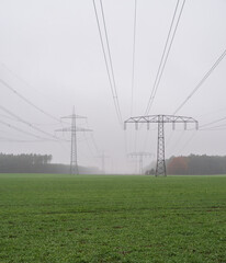 Overhead power pole