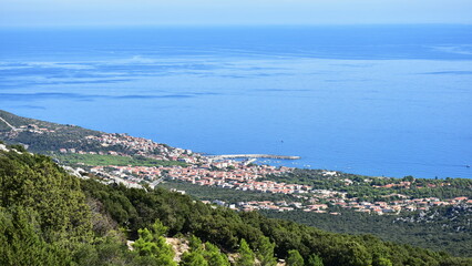 Fototapeta na wymiar gorgeous village Cala Gonone on island Sardinia,Italy