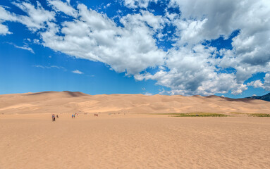Fototapeta na wymiar Clouds over the Dunes, Great Sand Dunes National Park, Colorado