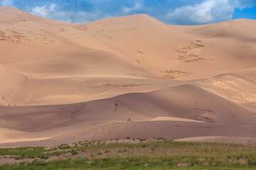 Fototapeta na wymiar Light and Shadow on the Dunes, Great Sand Dunes National Park, Colorado