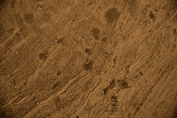 Beautiful abstract grunge decorative brown wall background. Art rough stylized texture banner with space for text