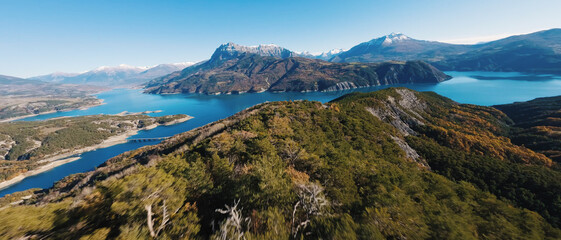 lake in the mountains. Savine Lake in the Hautes-Alpes