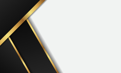 Gold line black luxury background. Perfect for invitation design