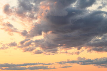 Sunset by the sea.