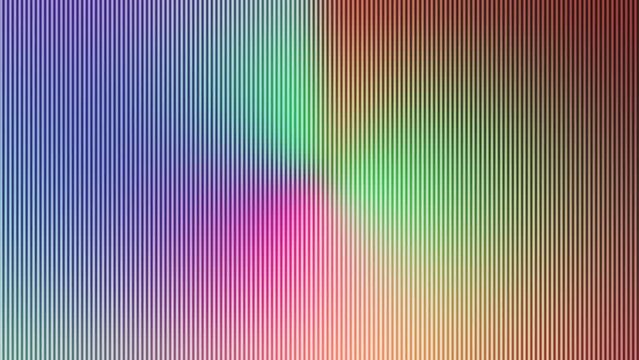 Animated abstract pixelated background. Digital rainbow colored wall, seamless loop.