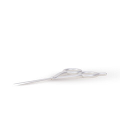 3d realistic Scissors on a white  background. Vector illustration.