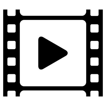 Filmstrip. Marco de tira de pel&radic;&ne;cula retro. Tira de cinta de pel&radic;&ne;cula fotogr&radic;&deg;fica. Rollo de tira de pel&radic;&ne;cula de v&radic;&ne;deo con s&radic;&ne;mbolo play