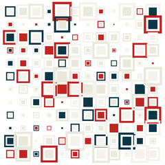 Squares halftone random pattern background. Vector illustration.
