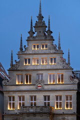 old German architecture. Old buildings and structures.