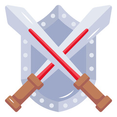 Look at this scary wand flat icon 