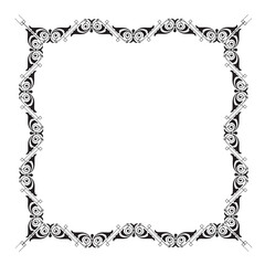  frames in vintage style with elements of ornament, art, pattern, background, texture, Vector illustration eps 10, Art.	