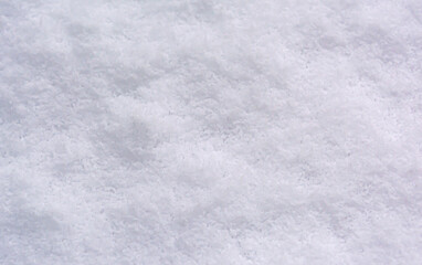 background texture of fresh white fluffy snow