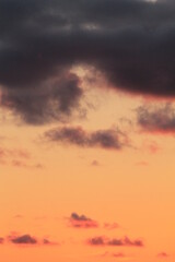 Sunset by the sea.