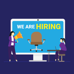We are hiring, Job Vacancy Recruitment concept 