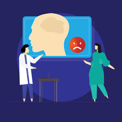 Person with Mental Health problems, Mentality Healthcare, Medical therapies prevention mental problem