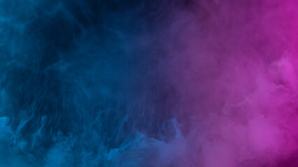 Obraz na płótnie Canvas Neon atmospheric smoke, abstract background, close-up.