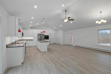Interior of an empty house for sale