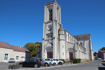 Fototapeta na wymiar saint-colomban church in france