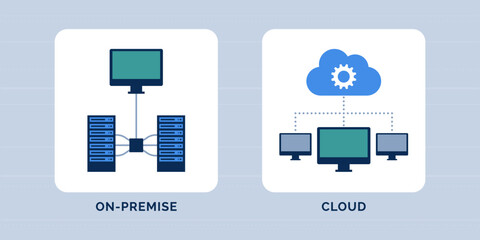 On-premise vs cloud comparison - 551616991