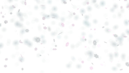 Beautiful falling snow Christmas background.