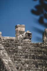 The Ossuary, pyramid with nine stepped blocks in the Chichen Itza Archaeological Zone.