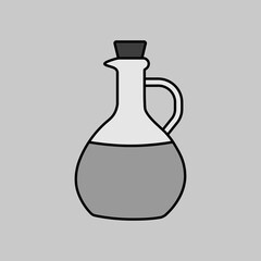 Olive Oil Glass Jug Pitcher vector icon