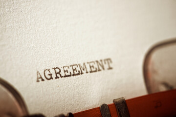 Agreement concept view - obrazy, fototapety, plakaty