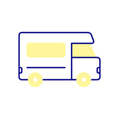 Van Icon, Travel Leisurely in a Van.