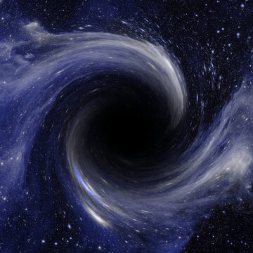 Black hole and galaxy. This image elements furnished by NASA. 