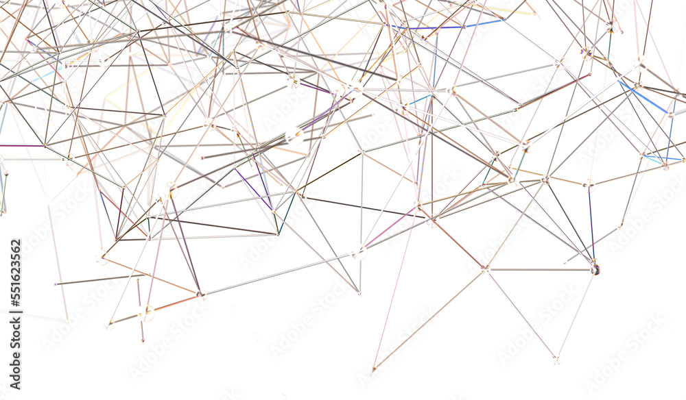 Poster network structure - abstract design connection
