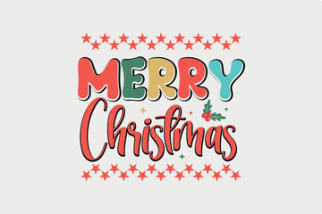 Merry Christmas SVG T shirt Design