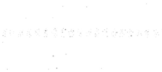 With Realistic Snowflakes Overlay On Light Silver Backdrop. Xmas Holidays