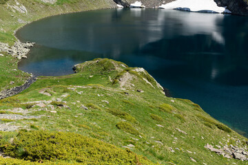 Landscape of Rila Mountain around The Seven Rila Lakes, Bulgaria