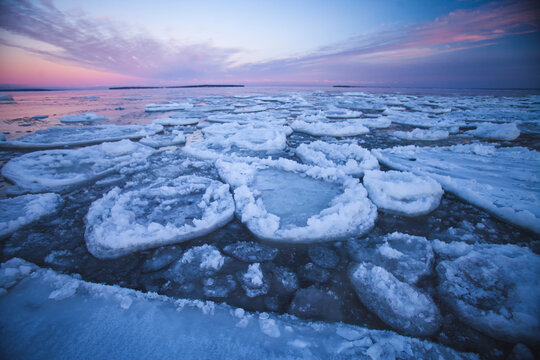 Pack Ice On Lake Superior