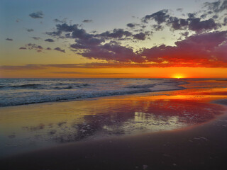 atardecer playa