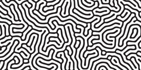 Black turing pattern. Abstract organic vector backdrop.