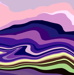 abstract background with waves