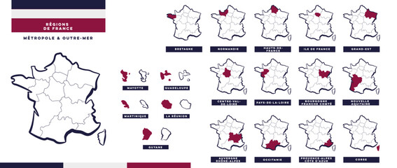R&eacute;gions de France