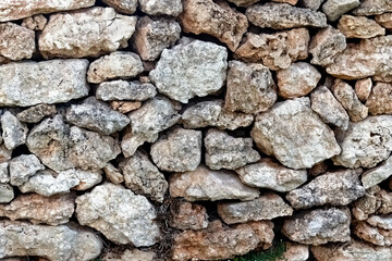 Background texture of warm coloured dry stone wall