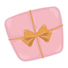 Isolated detailed colored christmas present Vector illustration