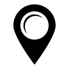 Maps pin. Location map icon.